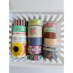 Lot #4 14 Used Washi Tape Rolls B25